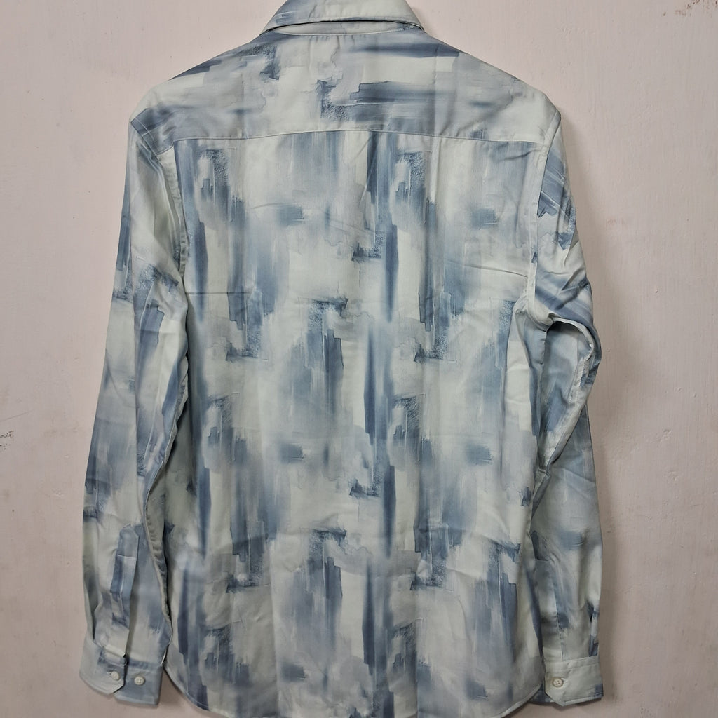 Badgers Men's Cotton Slim Fit Print Full Sleeves Casual Shirts