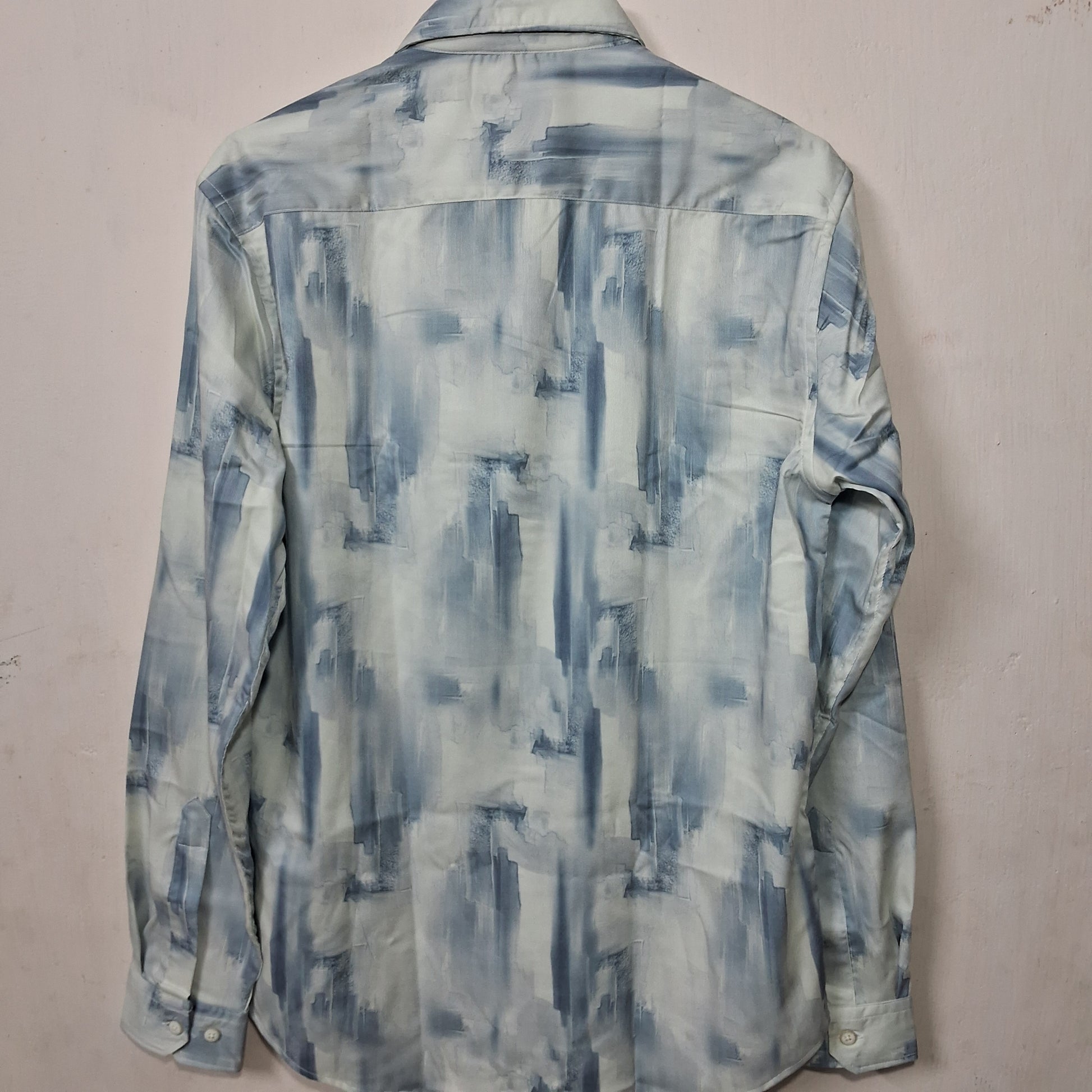 Badgers Men's Cotton Slim Fit Print Full Sleeves Casual Shirts