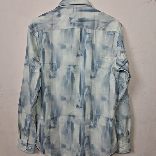 Badgers Men's Cotton Slim Fit Print Full Sleeves Casual Shirts